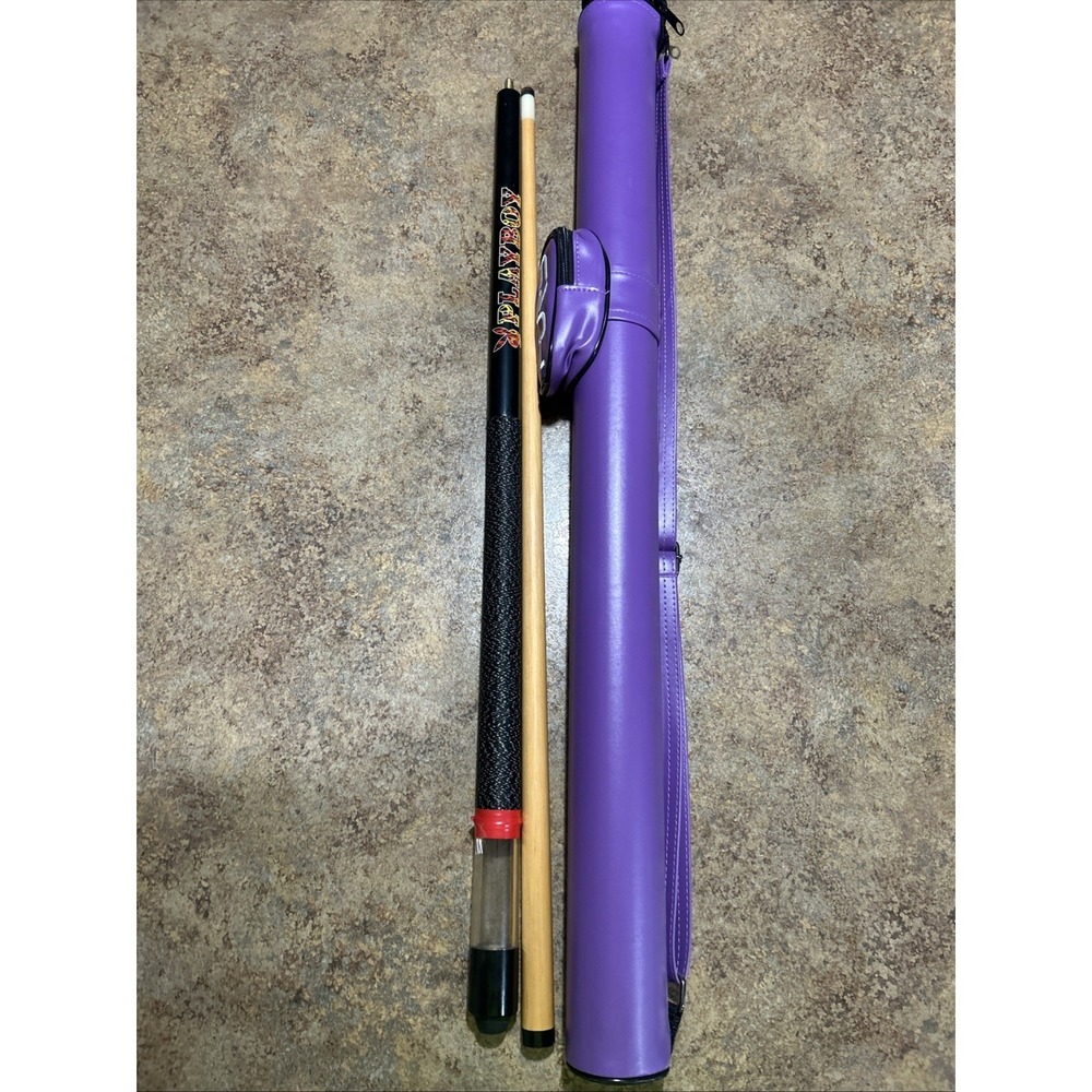 Vintage Y2k 2002 Playboy Pool Stick Rabbit And Head Design Red Light With Case